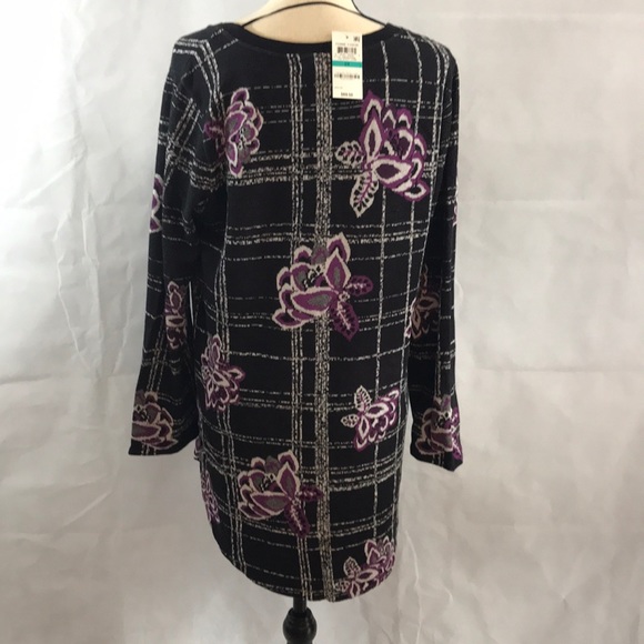 Style Co Womens Lace Inset Top Blue Size X Large main image 1